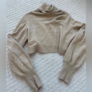 Princess Polly Cozy Tan Turtleneck Sweater 6